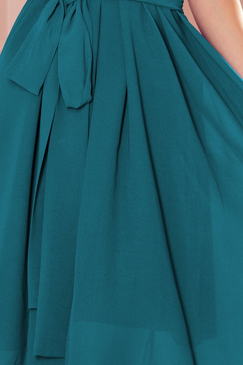 Zafírové šaty bez rukávov Alizee 350-6 Numoco-5