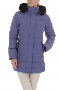 Fialovo-modrá zimná bunda s odnímateľnou kaupcňou -1