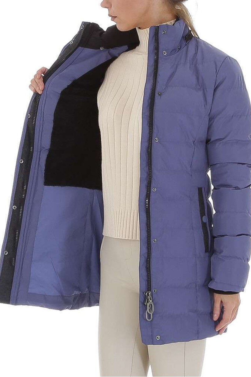 Fialovo-modrá zimná bunda s odnímateľnou kaupcňou -6