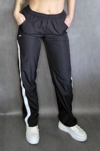 Čierne športové nohavice -5