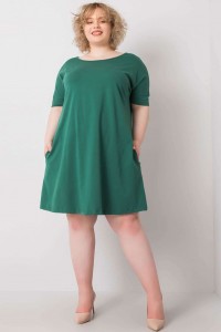 Zelené plus size šaty s...